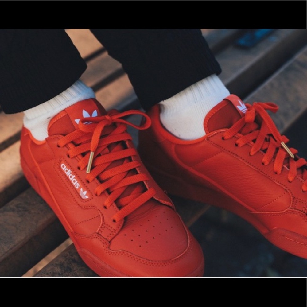 adidas Continental 80 Men’s Scarlet/Gold Scarlet - Picture 8 of 11